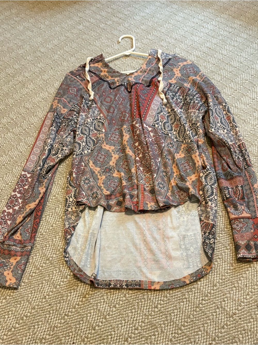 Boho Long-Sleeve Hoodie